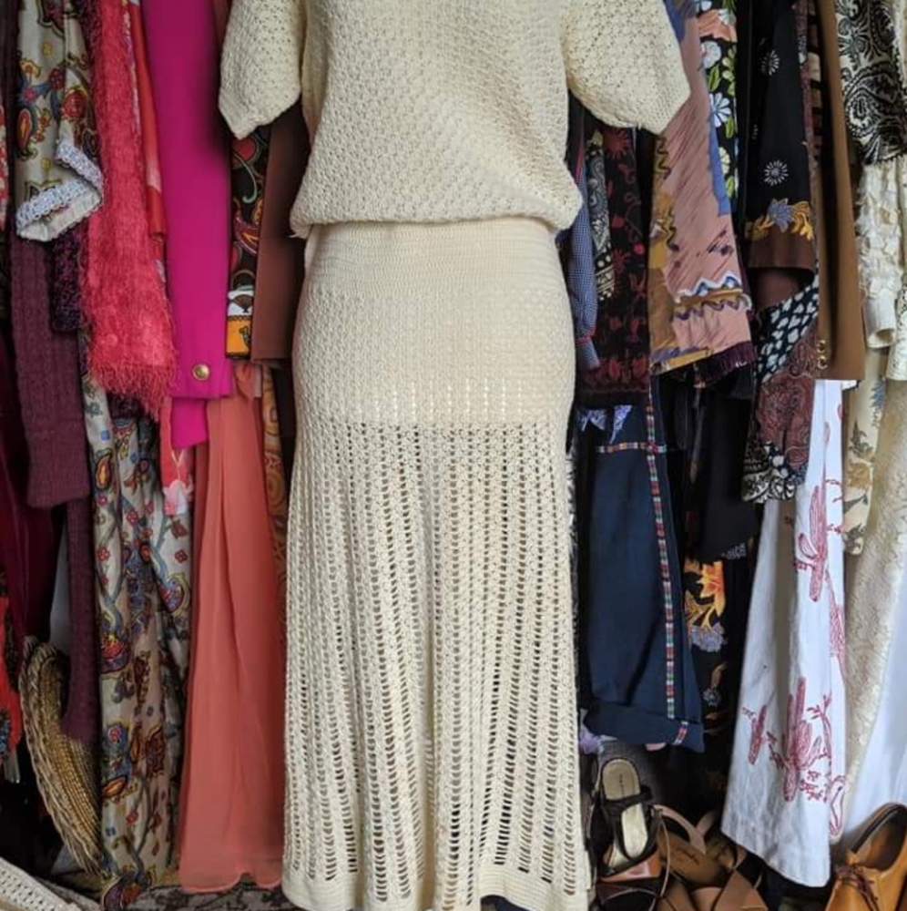 1930's Crochet Dress - Picture 7 of 8